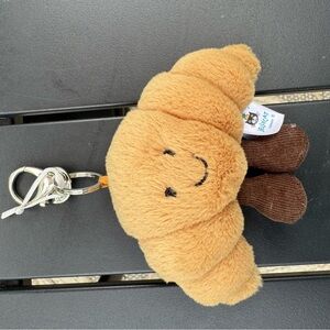 Jellycat Tan Croissant Key Holder